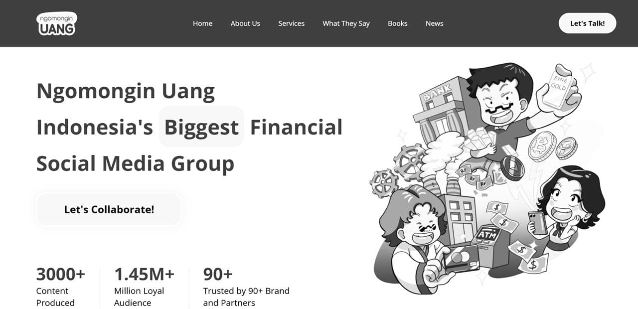 Ngomongin Uang Company Profile Website Image